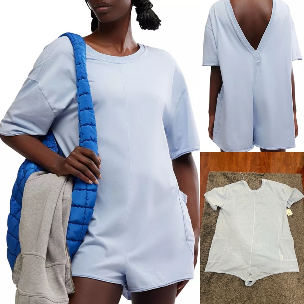 Free People Hot Shot Tee Romper